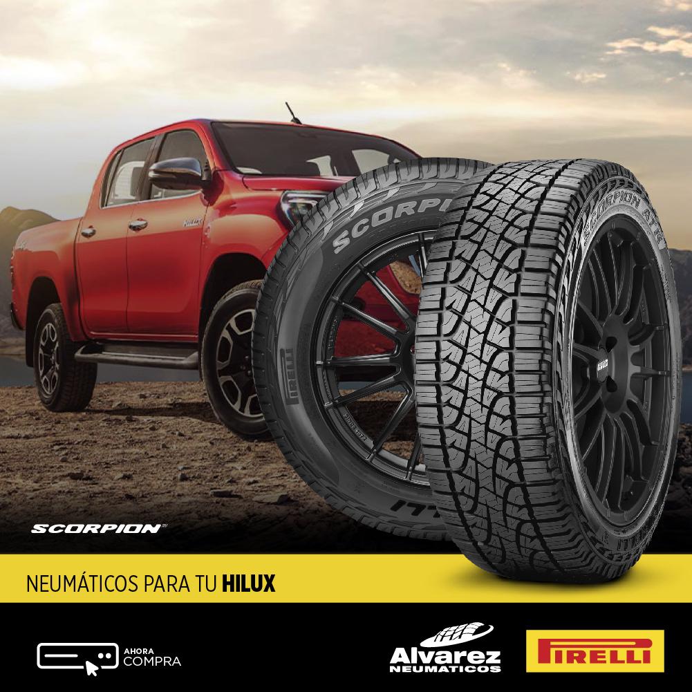 Renová los neumáticos de tu HILUX - Neumáticos Álvarez - Distribuidor Oficial Pirelli