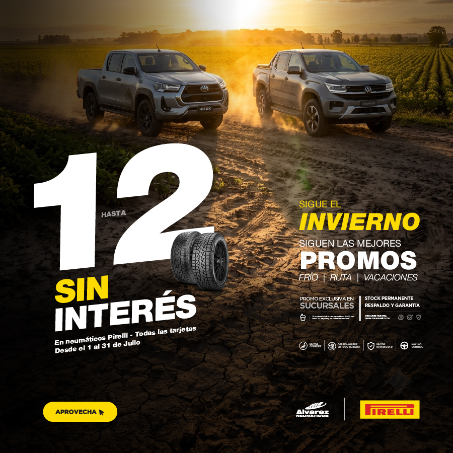 Promo Pirelli 12 cuotas sin interes